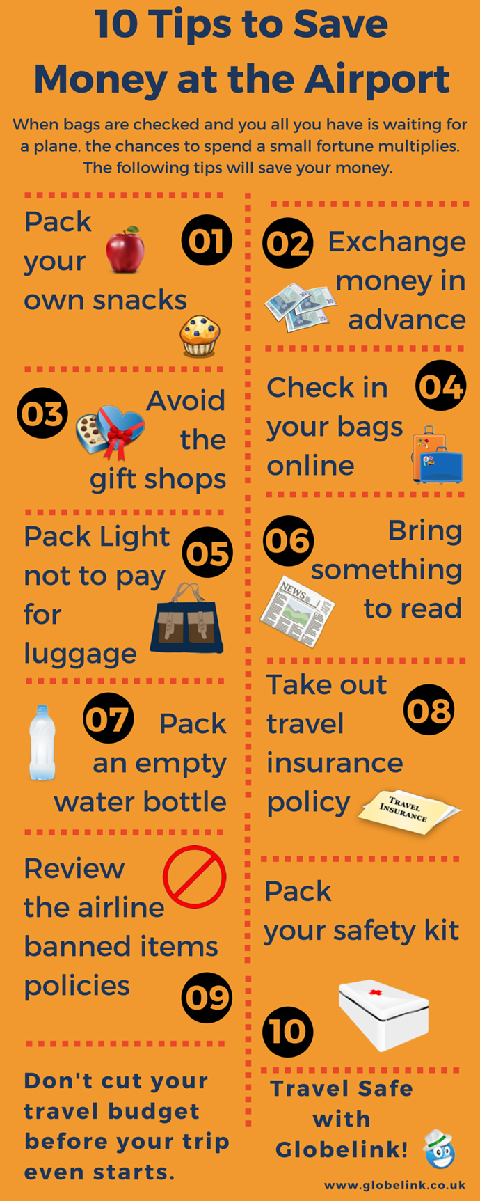 Tips to Save Money at the Airport