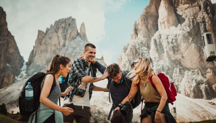 Backpacking group