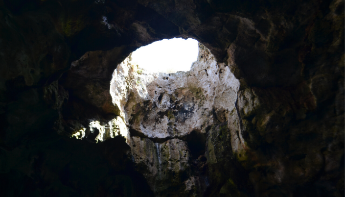 Cave with river