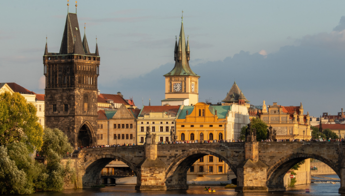 Famous Bridge in Prague