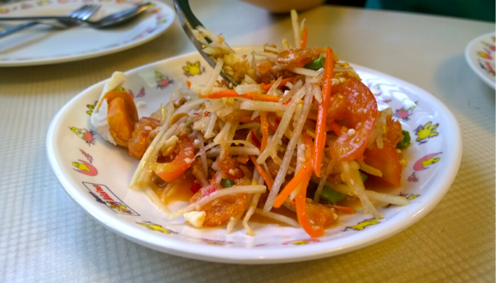 Green papaya Thai salad