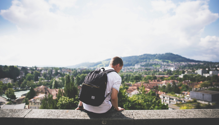 Man with Backpack